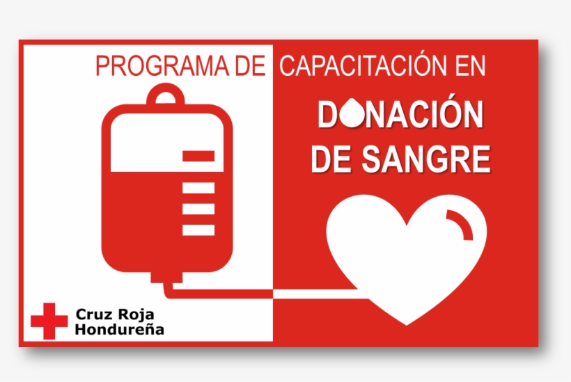 Programa De Capacitación En Donación De Sangre - Cruz Roja Hondureña, transparent png