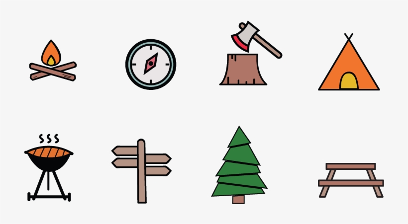 Free Camping Vector Graphics Pack - Portable Network Graphics, transparent png