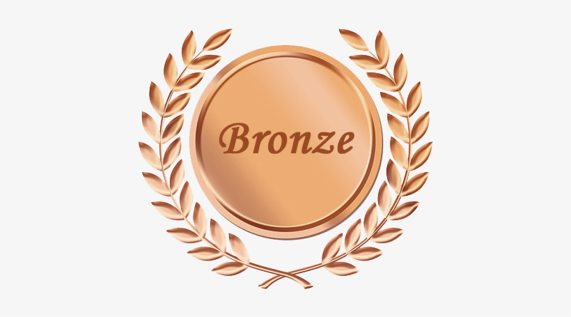 Gold Laurel Leaf Badge, transparent png
