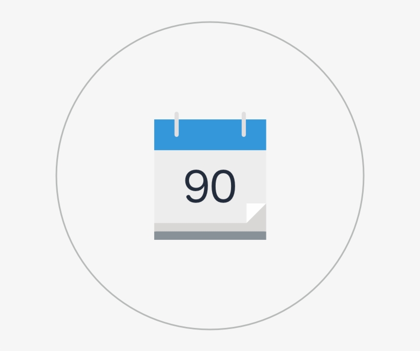 90 Day Icon - Calendar, transparent png