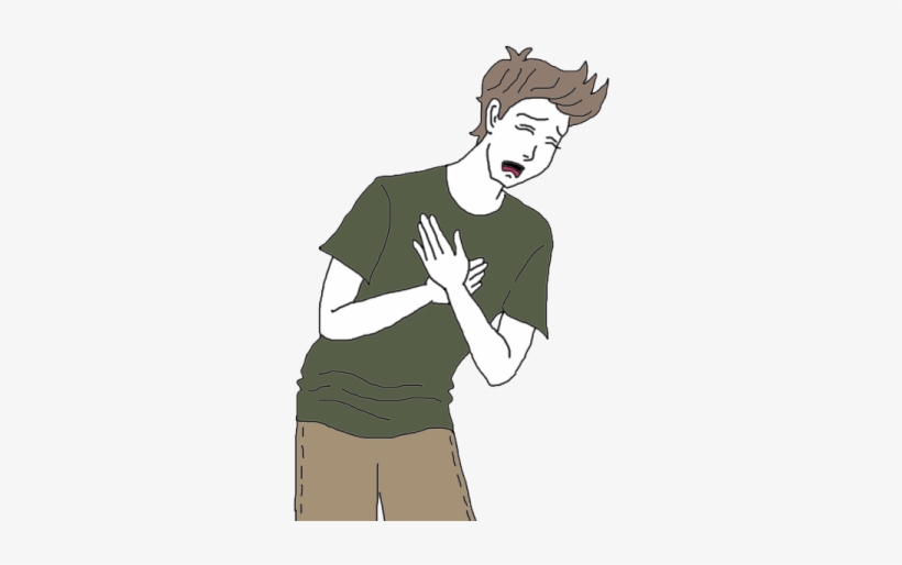 Heart Attack - Person Having A Heart Attack Drawing, transparent png