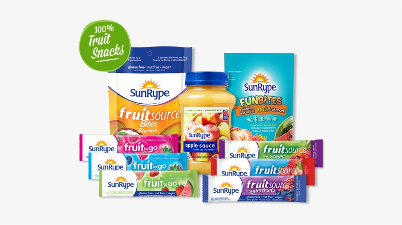 Not Only Do They Make Awesome Snacks But They Also - Sun-rype Products Ltd Sun-rype Fruitsource, 100% Fruit, transparent png