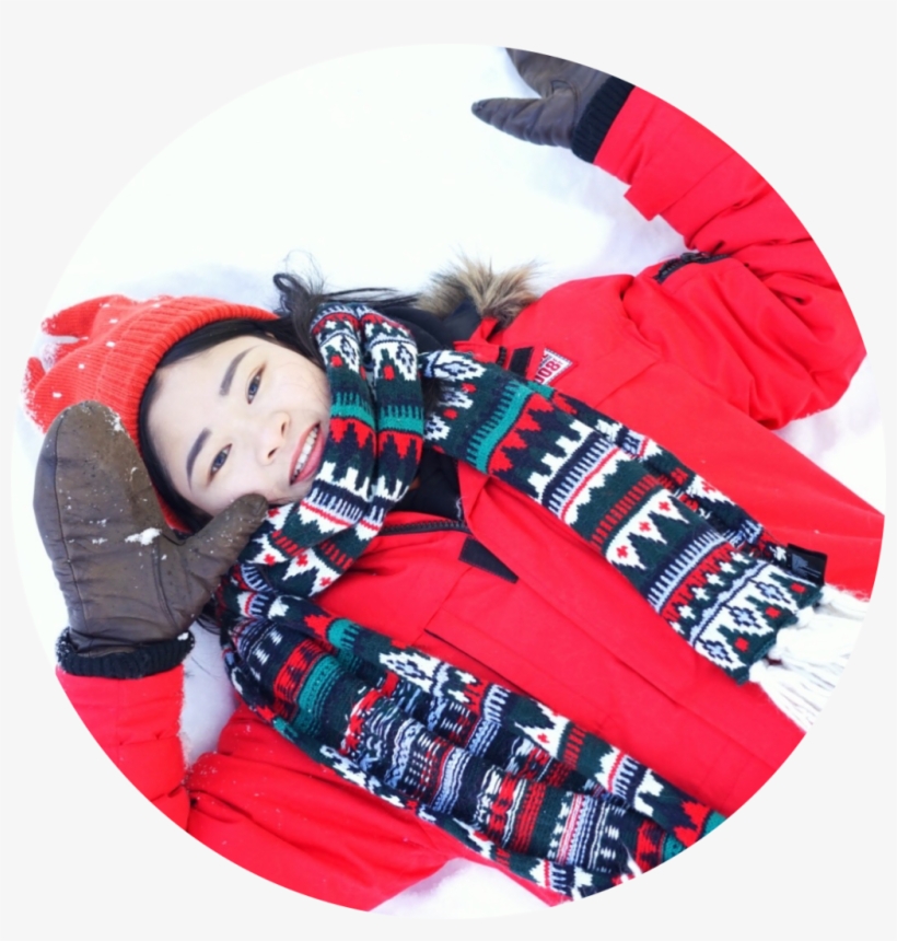 Coco Lying On Snow - Snow, transparent png
