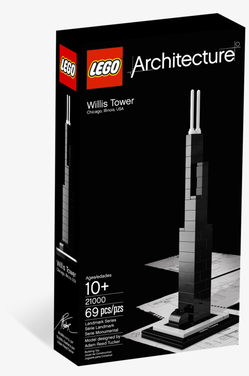 Lego Architecture 21000: Willis Tower, transparent png