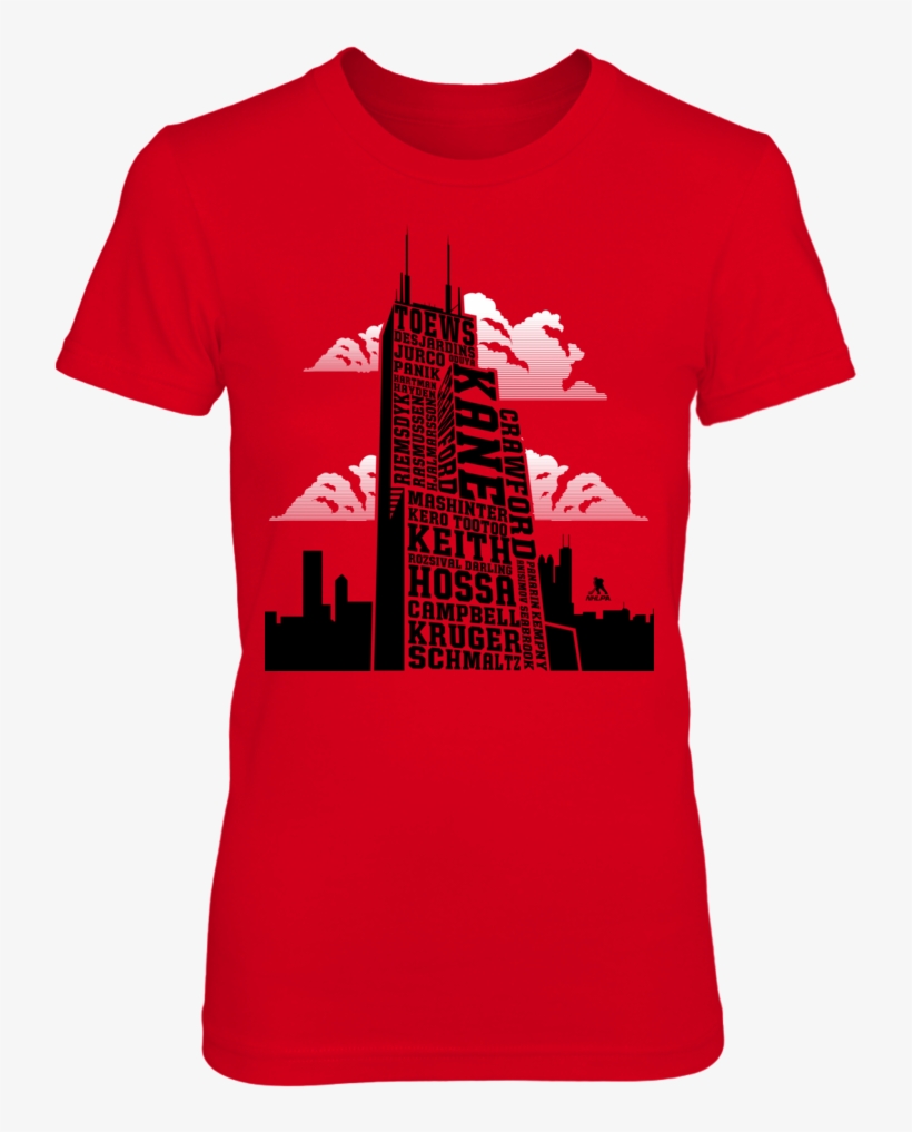Sears Tower Skyline Roster T-shirts & Gifts - Patrick Kane - Sears Tower Skyline Roster - Gildan, transparent png
