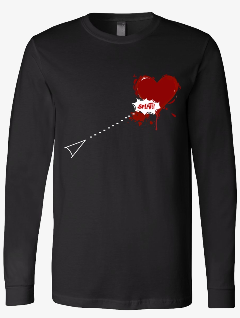 Heart Attack - Long-sleeved T-shirt, transparent png