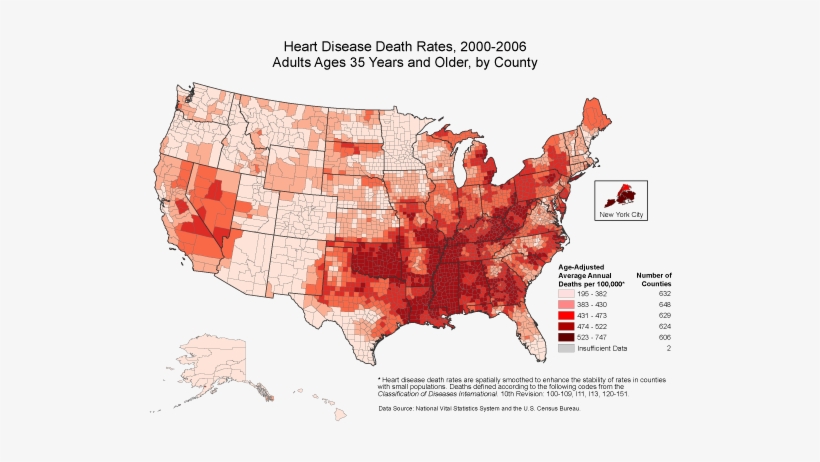 Heart Disease In Oklahoma - Heart Disease Statistics 2017, transparent png