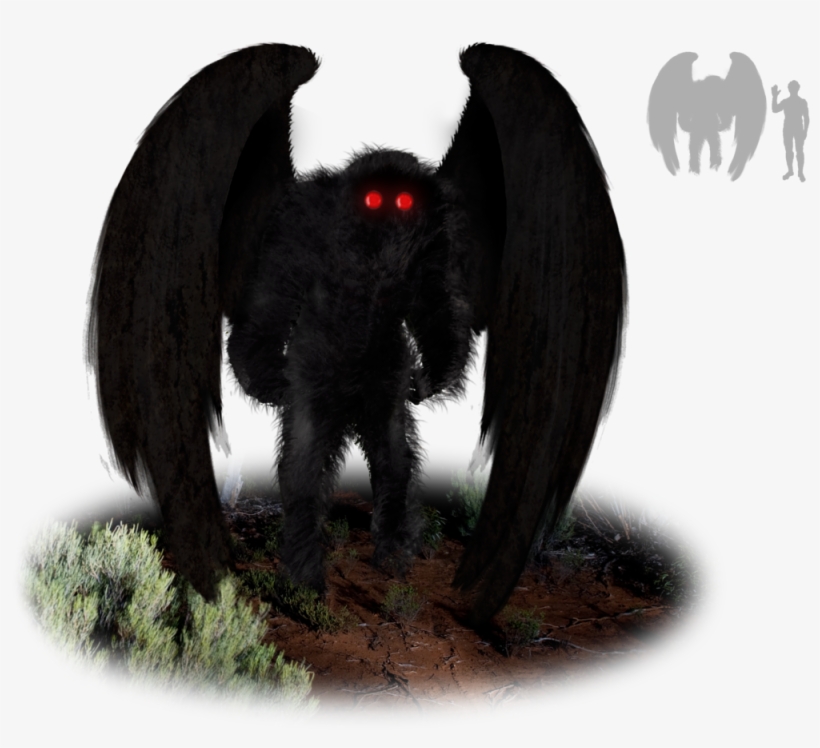 Click To Enlarge An Artist's Rendering Of Mothman - Mothman Wikipedia