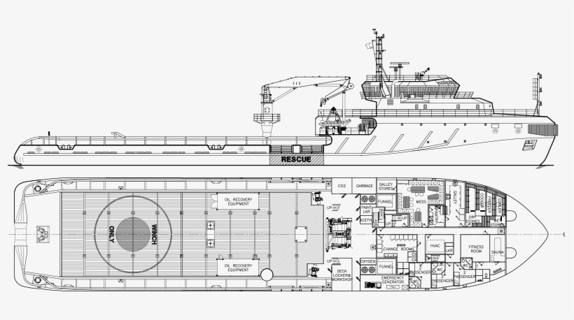 Robert Allan Ltd - Ice Breaker General Arrangement, transparent png