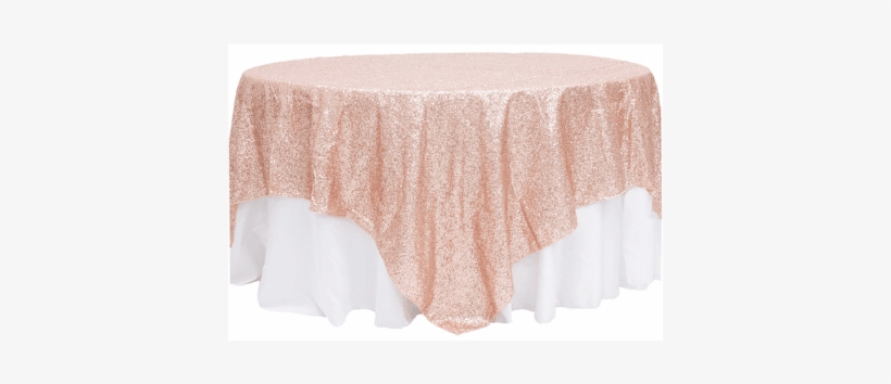 Blush Sequin Overlay - Glitz Sequin Table Overlay Topper 90 Inch Square -, transparent png