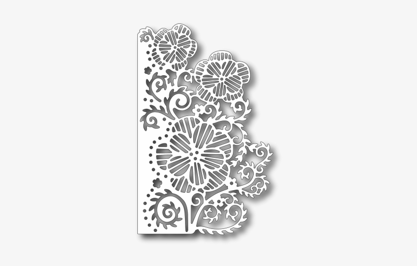 Triple Flower Edge - Tutti Designs Triple Flower Edge Die, transparent png