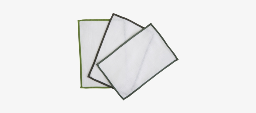 Color Edge Fold Over Cocktail Napkin - Napkin, transparent png