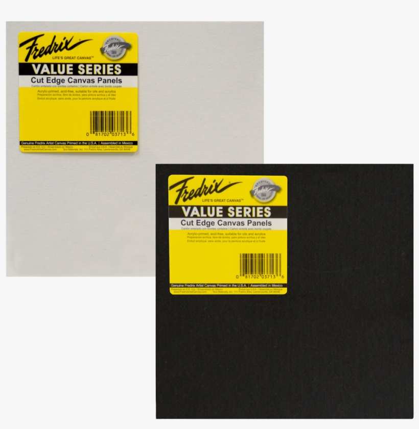 Fredrix Cut Edge Canvas Panels, Square Fredrix Artist Cut Edge Canvas