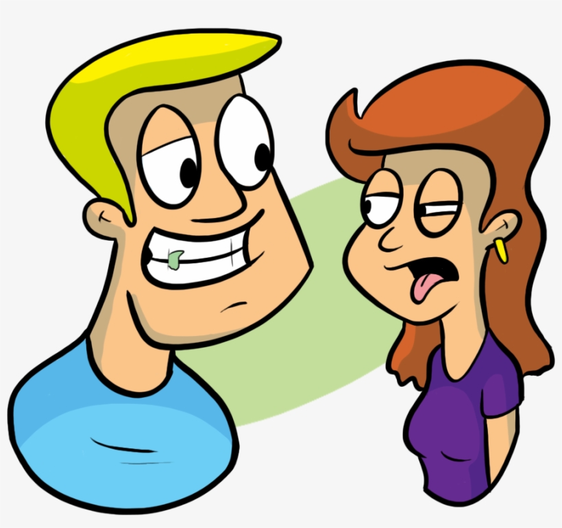 In-teeth - Food In Teeth Cartoon, transparent png