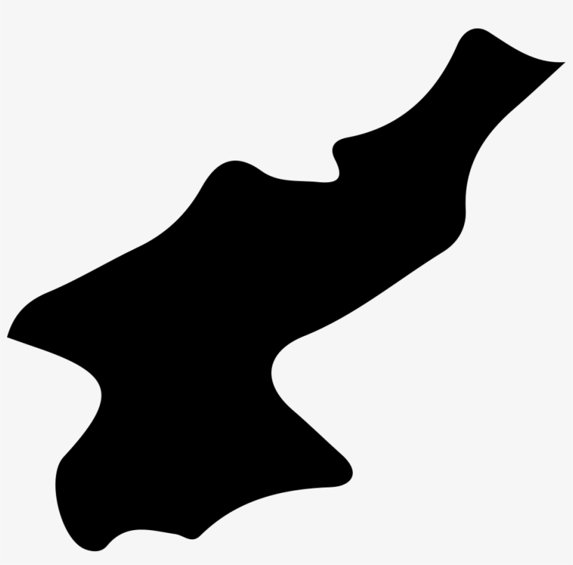 North Korea - - North Korea Map Shape, transparent png