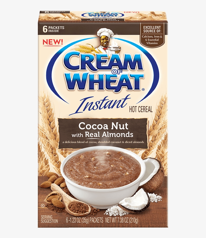 Image Of Cocoa Nut With Real Almonds - Cream Of Wheat Hot Cereal 28 Oz. Box, transparent png