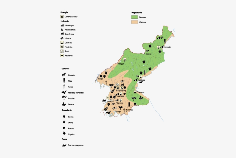 North Korea Economy Map, transparent png