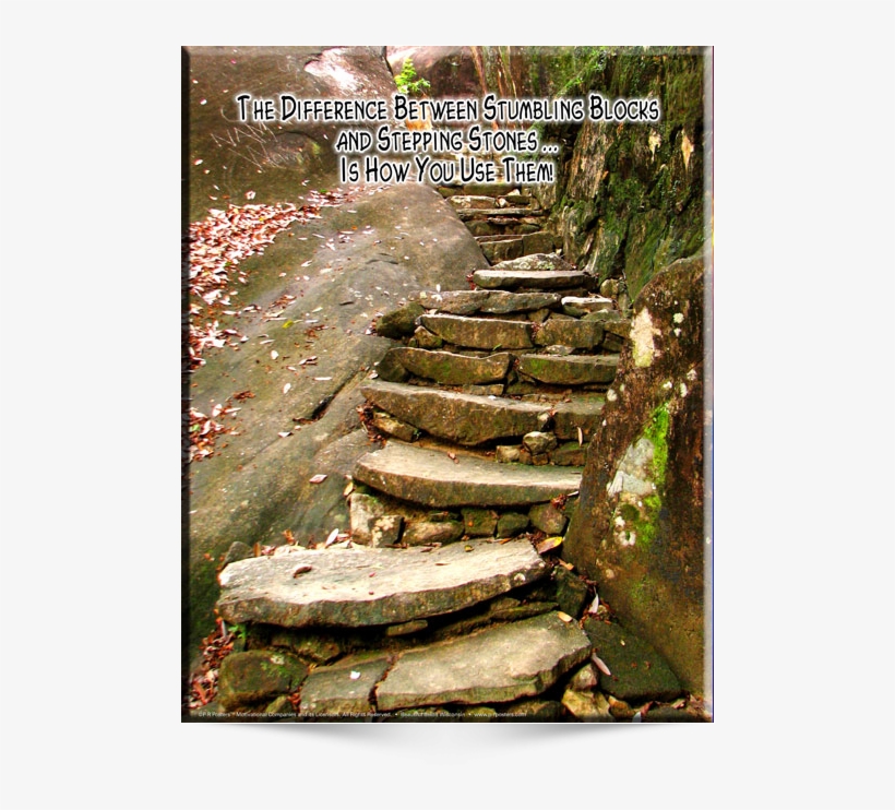 The Difference Between Stumbling Blocks - Poster, transparent png