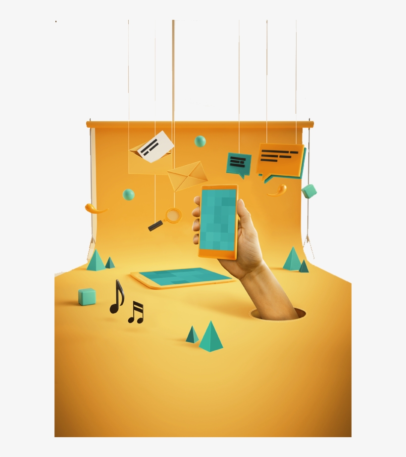 Unbranded Sms - Mobile 3d Graphics Design, transparent png