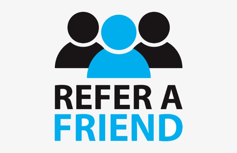 Refer A Friend Program To A Friend Logo 556x488 PNG Download PNGkit