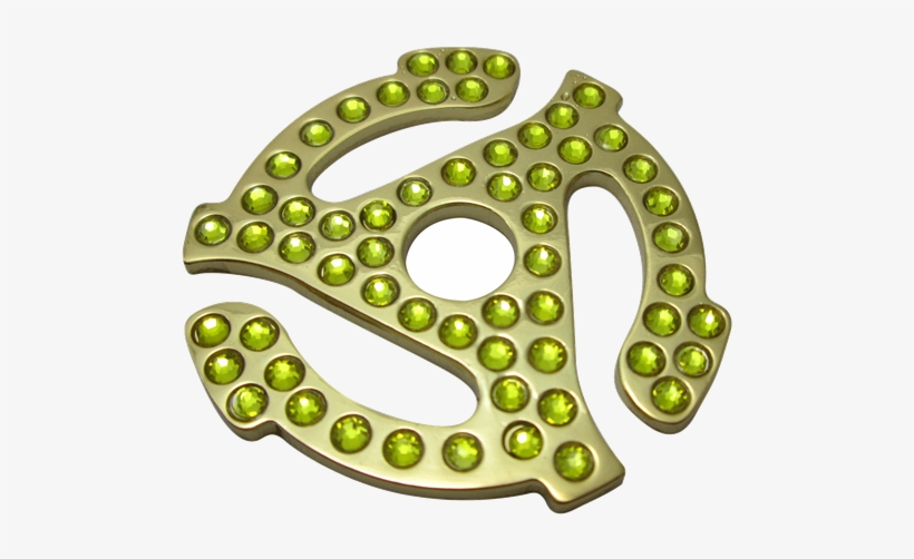 45 Rpm Record Adapter Ball Marker & Hat Clip With Crystals - Golf Ball Markers, transparent png
