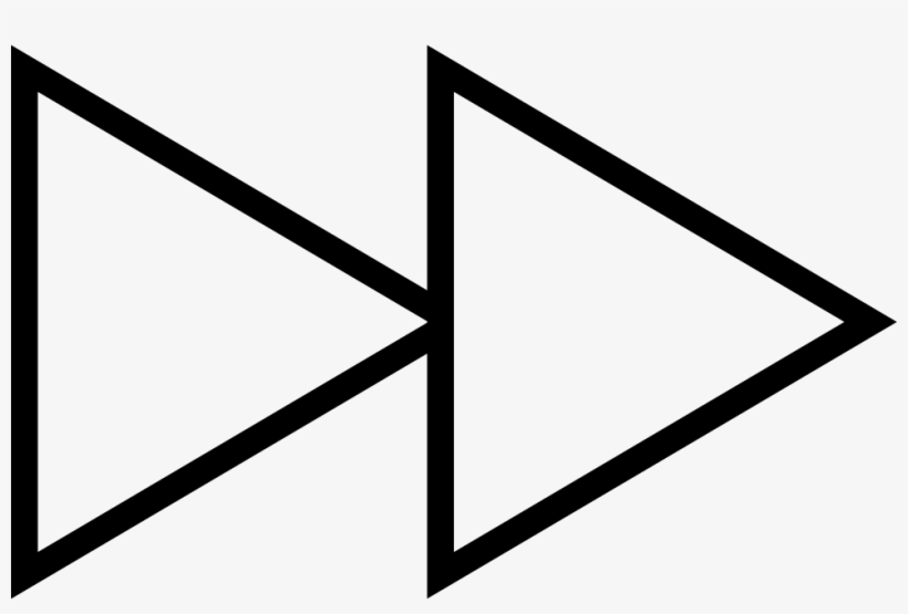 Fast Forward Blank Button - White Fast Forward Button Png, transparent png