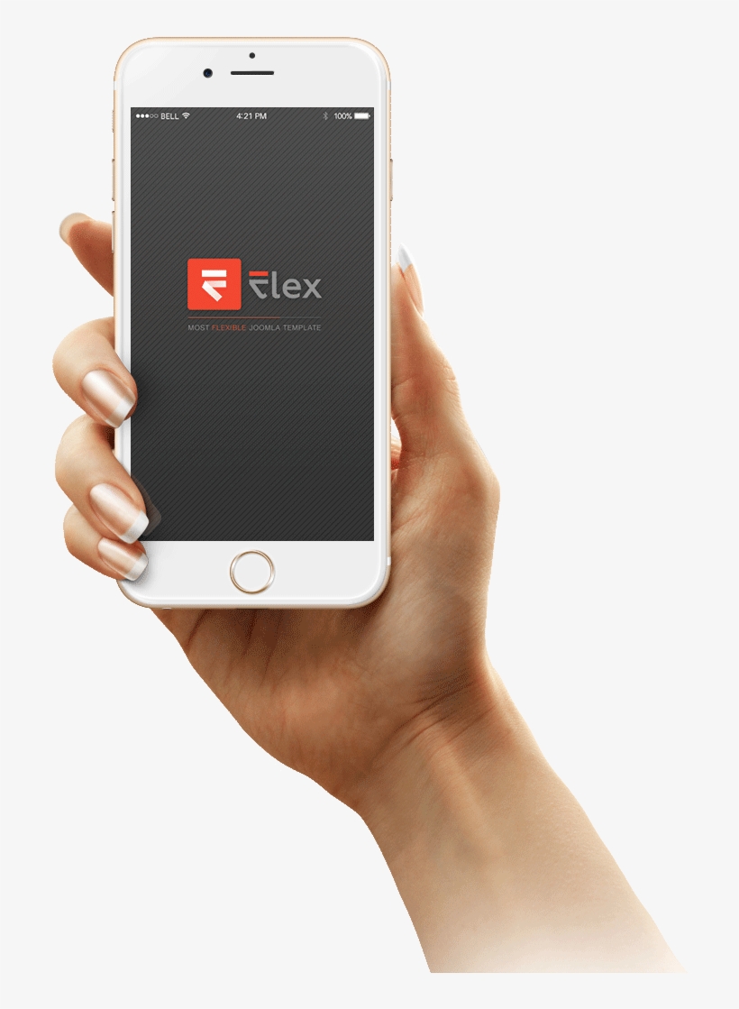 Flex Iphone6 Hand Frontview - Homehalo Appweb Managed Router Parental Controls Done, transparent png