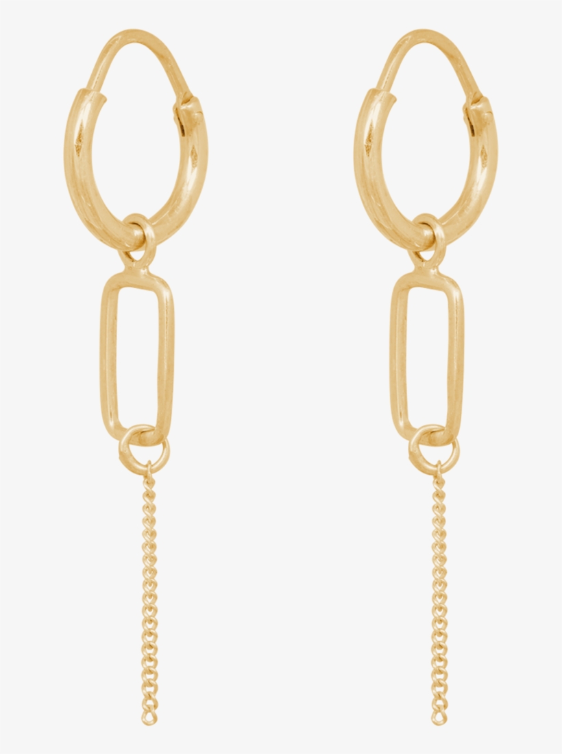 Link Chain Earring - Link Chain Earrings, transparent png