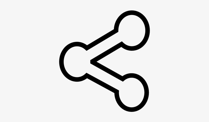 Share Button Outline ⋆ Free Vectors, Logos, Icons And - Share Button Png White, transparent png