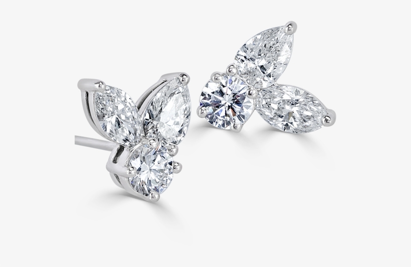 Fine Diamond Earrings - Earrings, transparent png