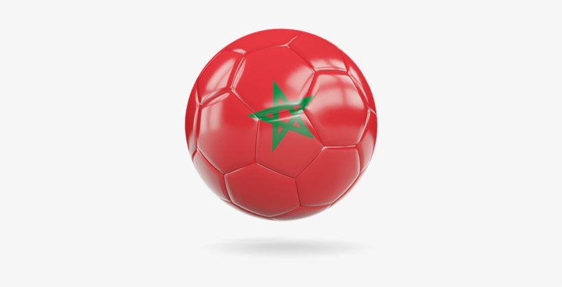 Morocco Soccer Ball Flag Png, transparent png