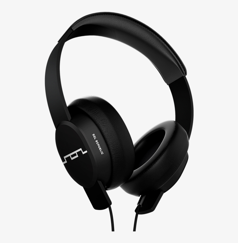 Master Tracks Around-ear Headphones Black - Sol Republic Headphones, transparent png
