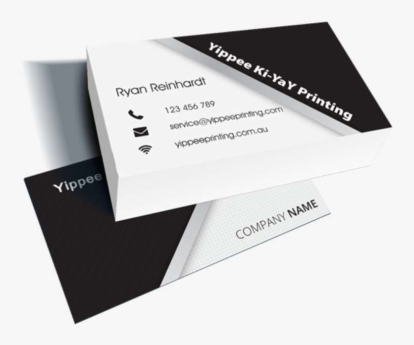Black/white Business Card - Business Card Black White, transparent png