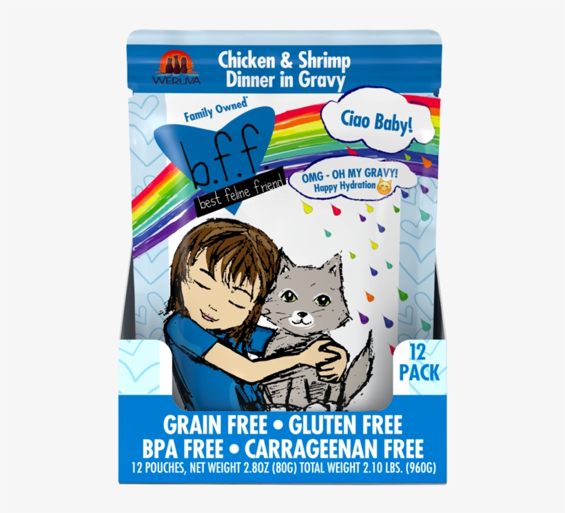Weruva Bff Oh My Gravy Ciao Baby Grain Free Chicken - Bff Omg Cat Food, transparent png