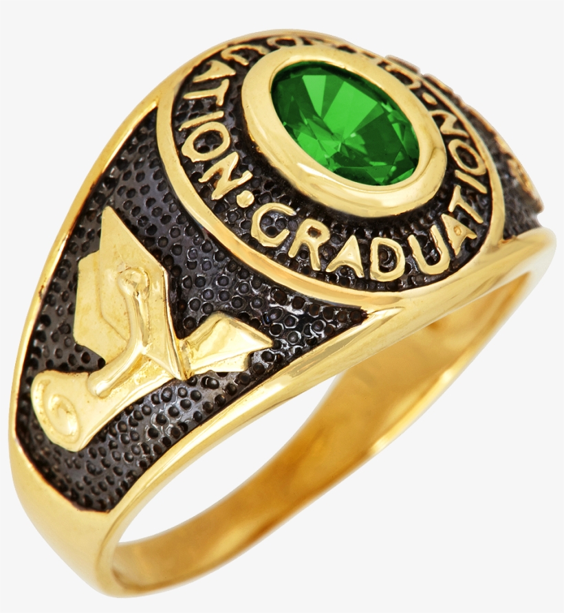 Gold Graduation Cap Png - Class Ring, transparent png