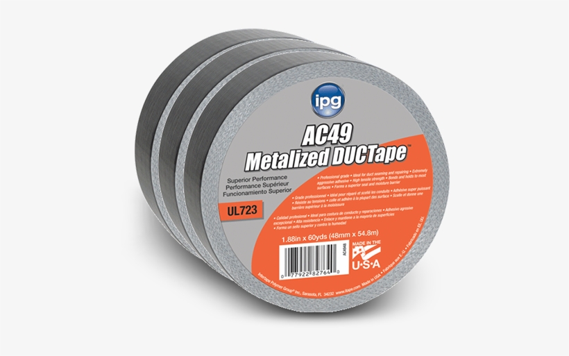 Metallic Duct Tape - Ipg Intertape Polymer Group 4138 1.88" X 60 Yd. Medium, transparent png