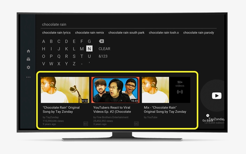 Watch Youtube On Your Tv - Television, transparent png
