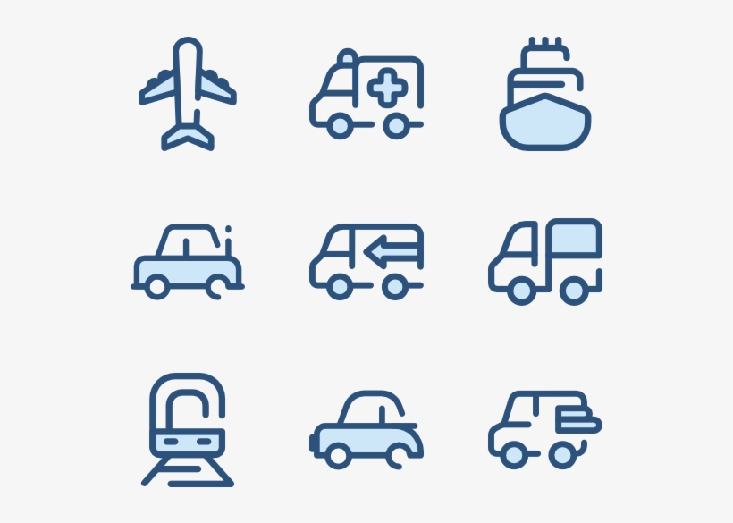 Transportation - Png Contact Icon Blue, transparent png