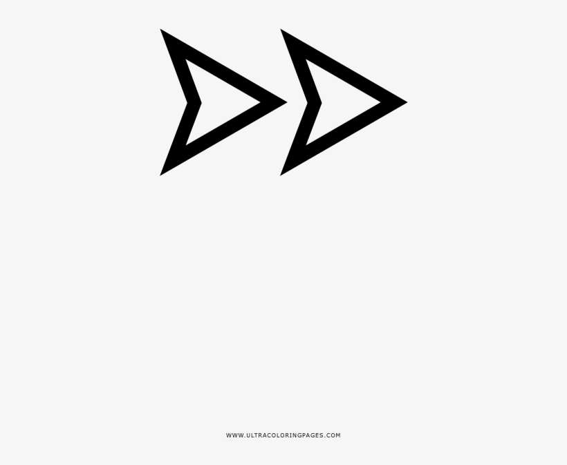 Next Arrow Coloring Page - Triangle, transparent png
