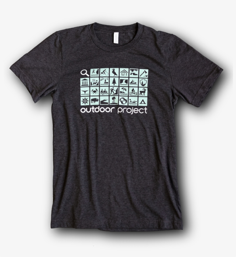 Outdoor Project Icons Tee - Active Shirt, transparent png
