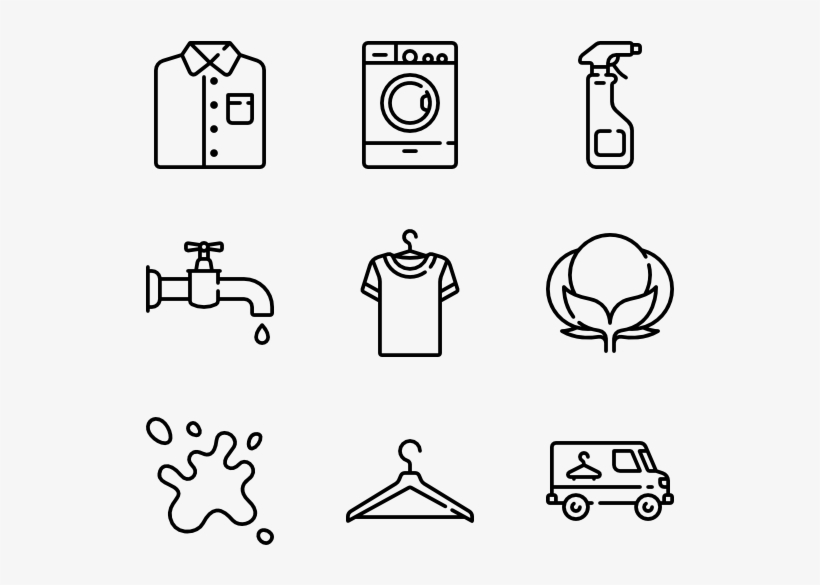 Laundry & Washing - Medieval Icons, transparent png
