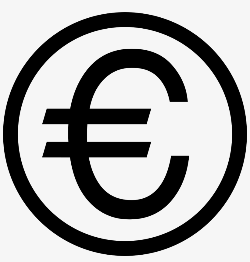 Euro Symbol On Circle Comments - Icon Euro, transparent png