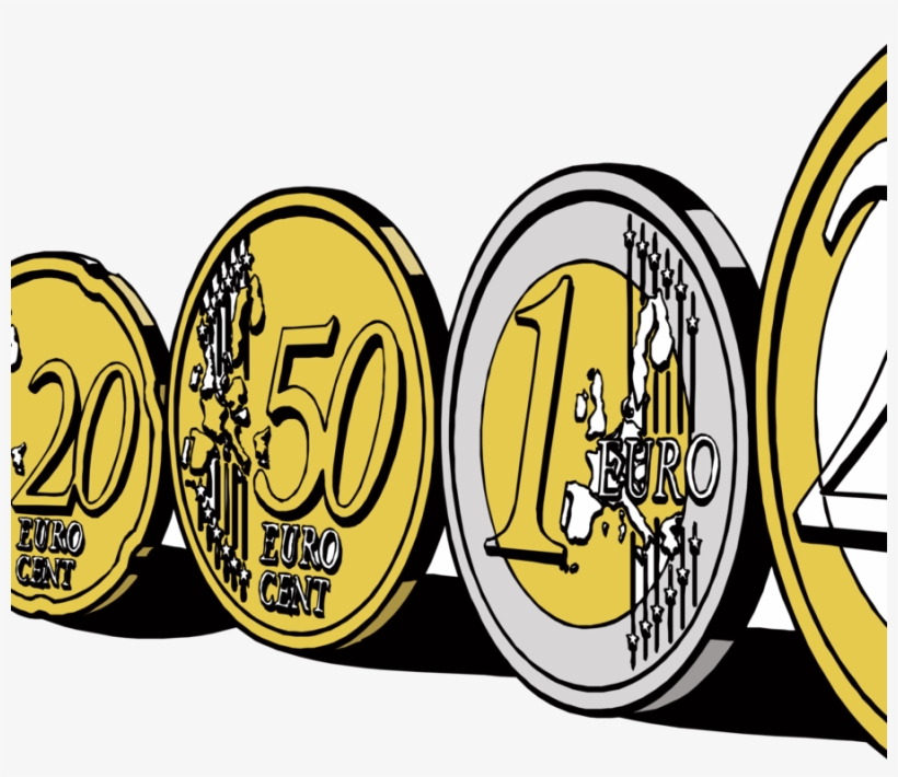 Euro Clipart Euro Coins Clip Art - Euro Clipart, transparent png