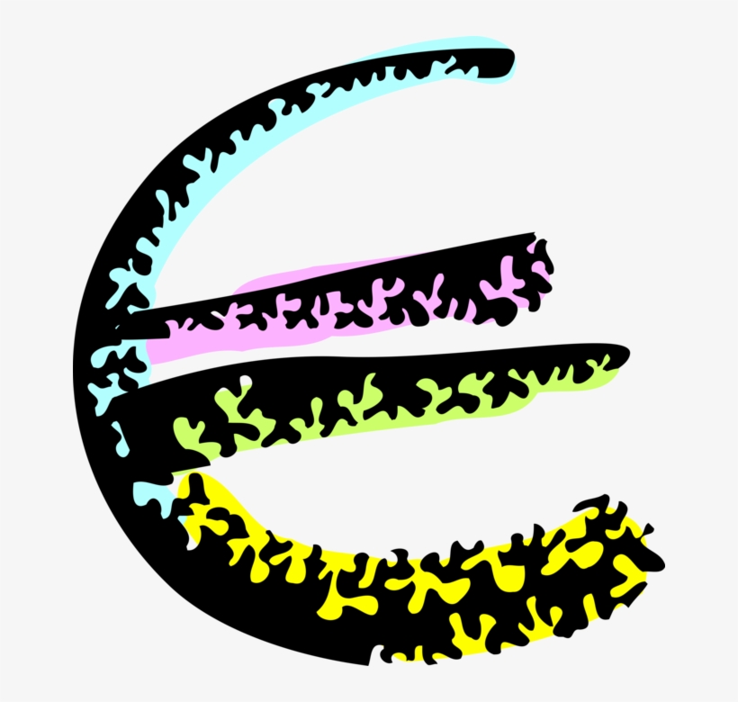 Vector Illustration Of Euro Symbol Official Currency, transparent png