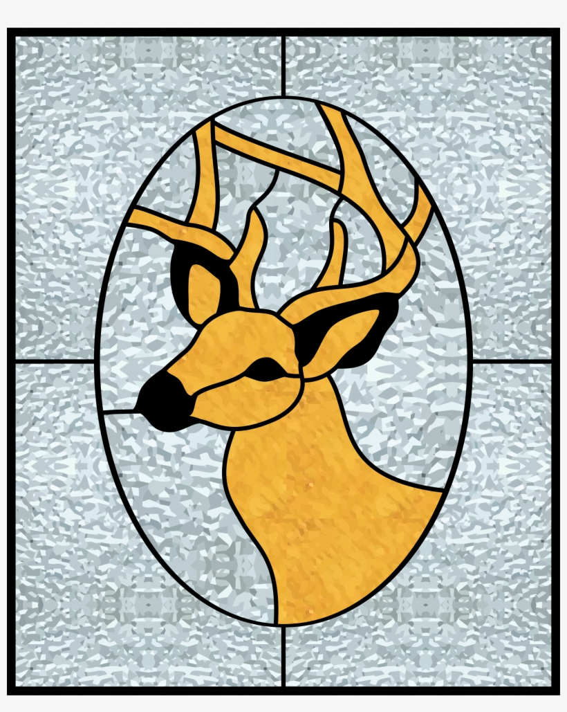This Free Icons Png Design Of Deer Stained Glass, transparent png