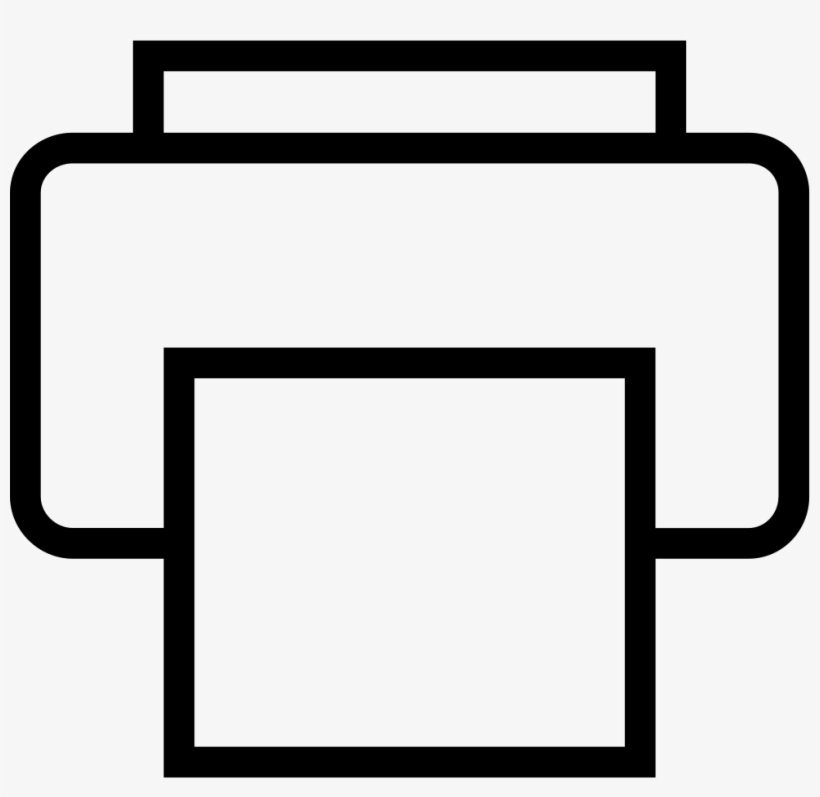 Ios Printer Outline Comments - Outline Printer Svg Icon, transparent png