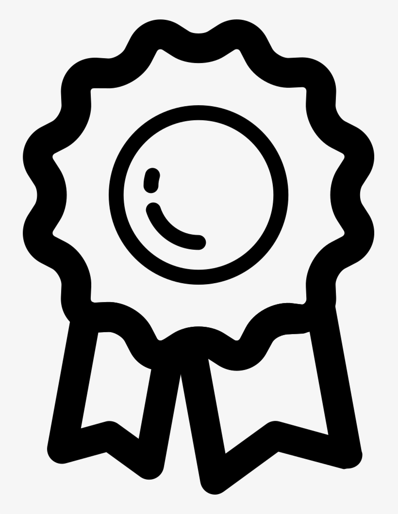 Sportive Prize Badge Outline - Icon, transparent png