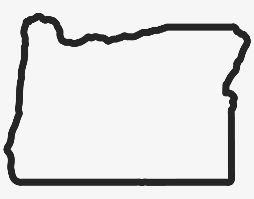 Oregon Outline Rubber Stamp - Oregon Outline, transparent png