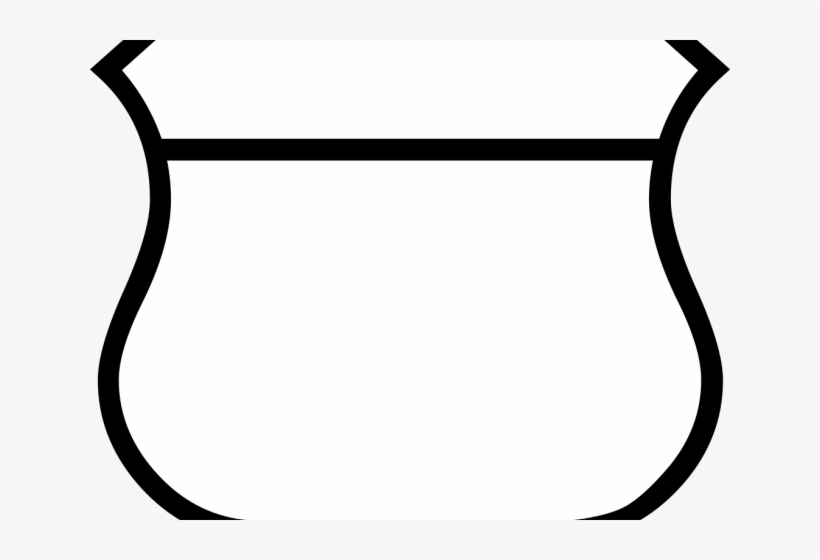 Police Badge Outline - Clip Art, transparent png