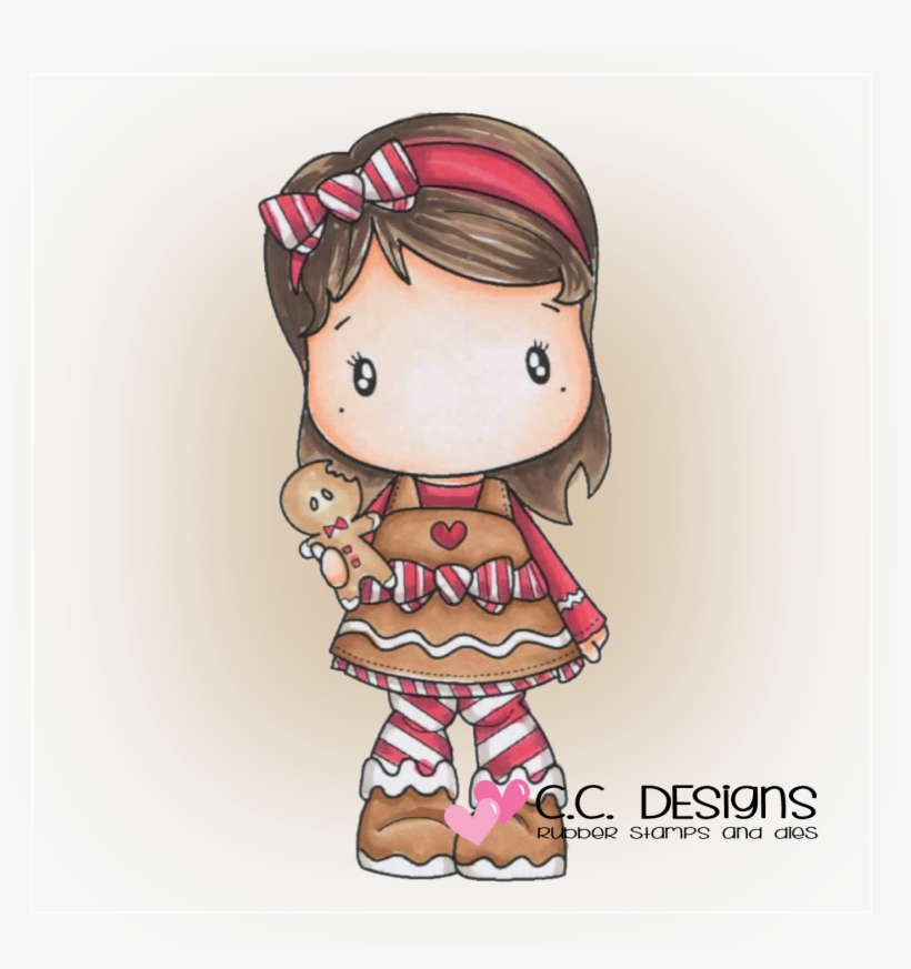 Designs Swiss Pixie Gingerbread Lucy Rubber Stamp - Cc Designs Rubber Stamp - Swiss Pixie Gingerbread Lucy, transparent png